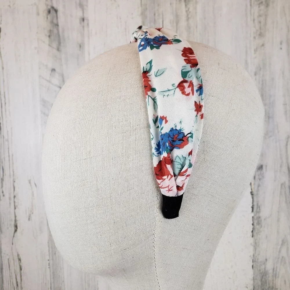 Floral Top Knot Headband
